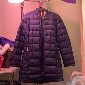 Navy a Blue Michael Kors Petite Puffer Jacket